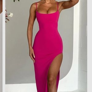 Babyboo hot pink maxi dress size medium